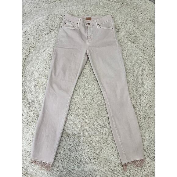 MOTHER high waisted looker dagger ankle fray jeans women's size 28 - Picture 10 of 11